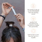 Plastic - free Flat Hair Ties - Black Hair Ties La Vie Bien Plastic - free Flat Hair Ties - Black