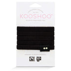 Plastic - free Flat Hair Ties - Black Hair Ties La Vie Bien Plastic - free Flat Hair Ties - Black