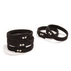 Plastic - free Flat Hair Ties - Black Hair Ties La Vie Bien Plastic - free Flat Hair Ties - Black