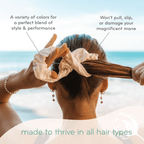 Plastic - free Scrunchies, organic & biodegradable