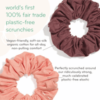 Plastic - free Scrunchies, organic & biodegradable