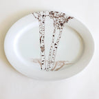 Nature-Inspired Birch Oval Platter – Custom Initials in Heart Design by rust designs