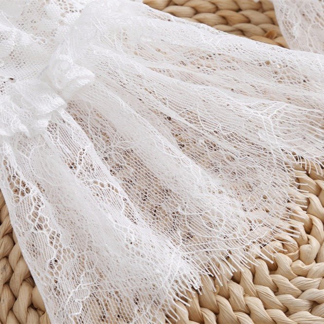 Pleated Lace Mesh Cuff Sleeves (MAC425) La Vie Bien Pleated Lace Mesh Cuff Sleeves (MAC425)