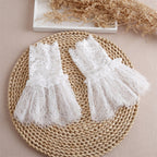 Pleated Lace Mesh Cuff Sleeves (MAC425) La Vie Bien Pleated Lace Mesh Cuff Sleeves (MAC425)