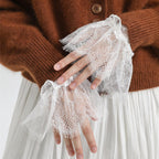 Pleated Lace Mesh Cuff Sleeves (MAC425)
