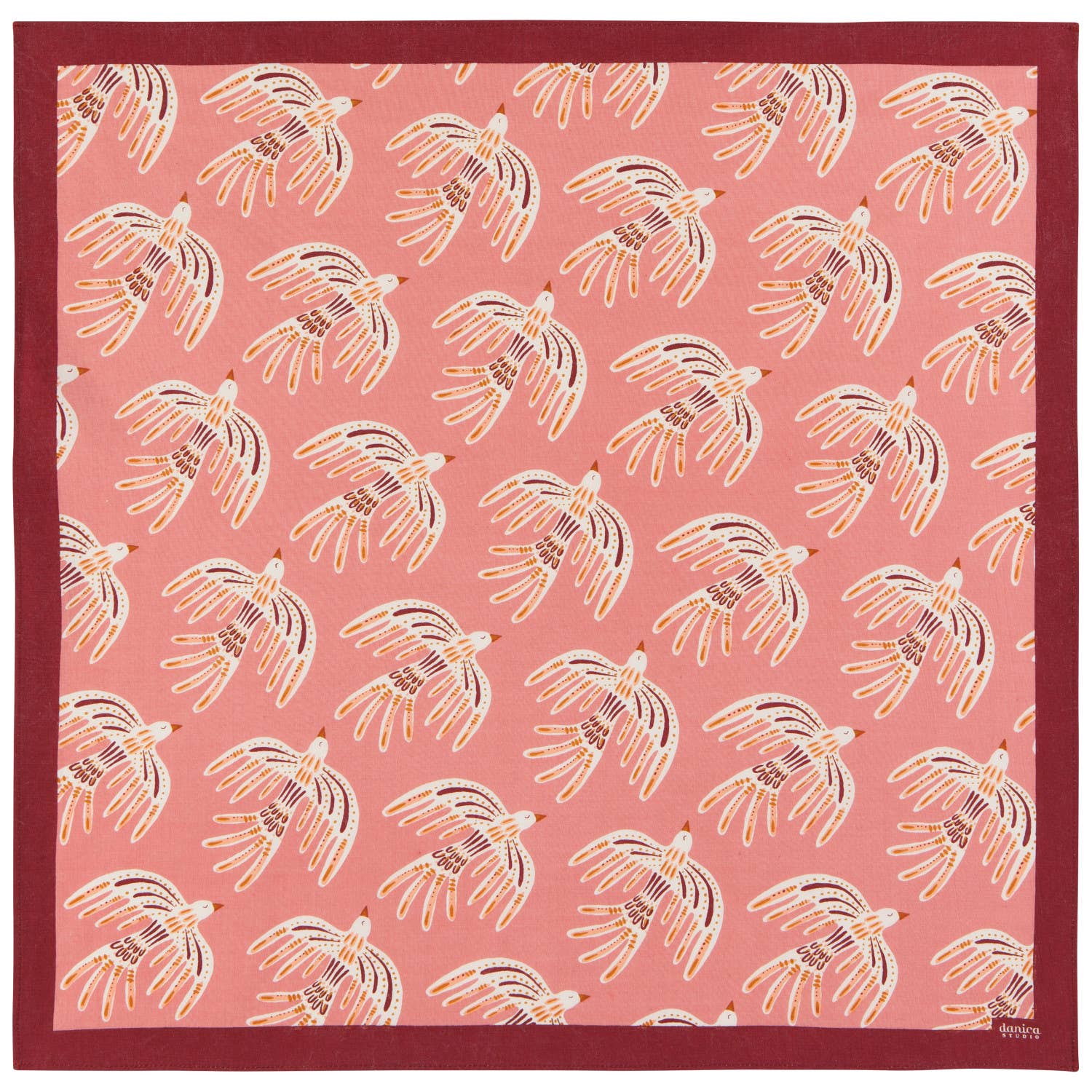 Plume Recycled Cotton Bandana | Neck Scarf Headband in Soft Pink Hues Bandanas & Headties La Vie Bien Plume Recycled Cotton Bandana | Neck Scarf Headband in Soft Pink Hues