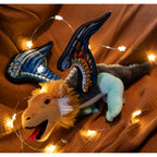 Plush Dragon Inspired by Illuminated Manuscript Bestiary ACTIVITIES GAMES La Vie Bien Plush Dragon Inspired by Illuminated Manuscript Bestiary