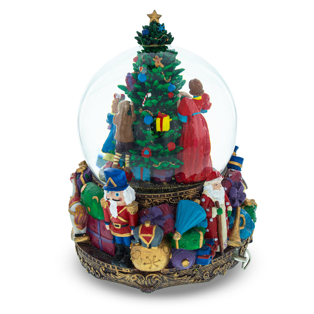 Children Decorating Tree LED Musical Water Snow Globe