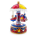 Animated Musical Carousel Figurine - Moving Train Airplane Boat Music Box