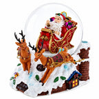 Santa Delivering Gifts Musical Christmas Water Snow Globe