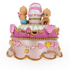 Animated Musical Cradle Babies Figurine - Rotating Nursery Song Music Box