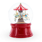 Horses Carousel Melody Spinning Musical Water Globe