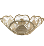 10" Floral Handwoven Iraca Bread Basket by MacondoForever
