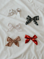 Poinsettia Bow Clips by Little Mae & Co