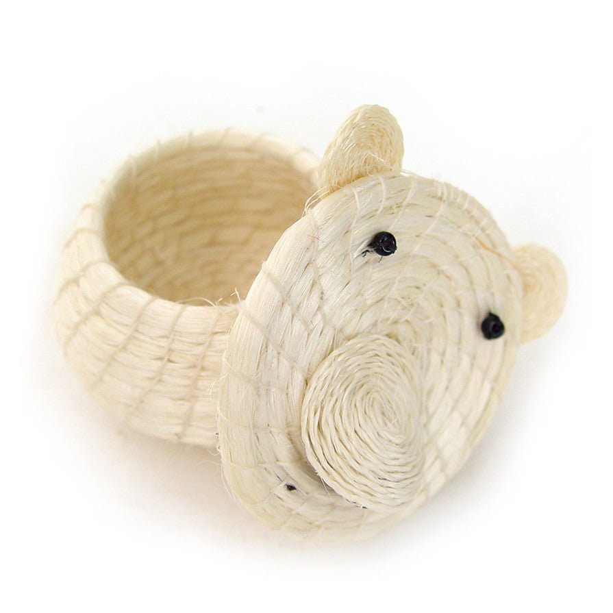 Polar Bear Tiny Basket La Vie Bien Polar Bear Tiny Basket