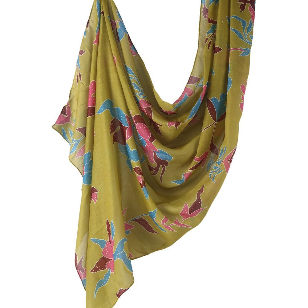 Poly-Cotton Printed Hijab Scarf (MH214) La Vie Bien Poly-Cotton Printed Hijab Scarf (MH214)