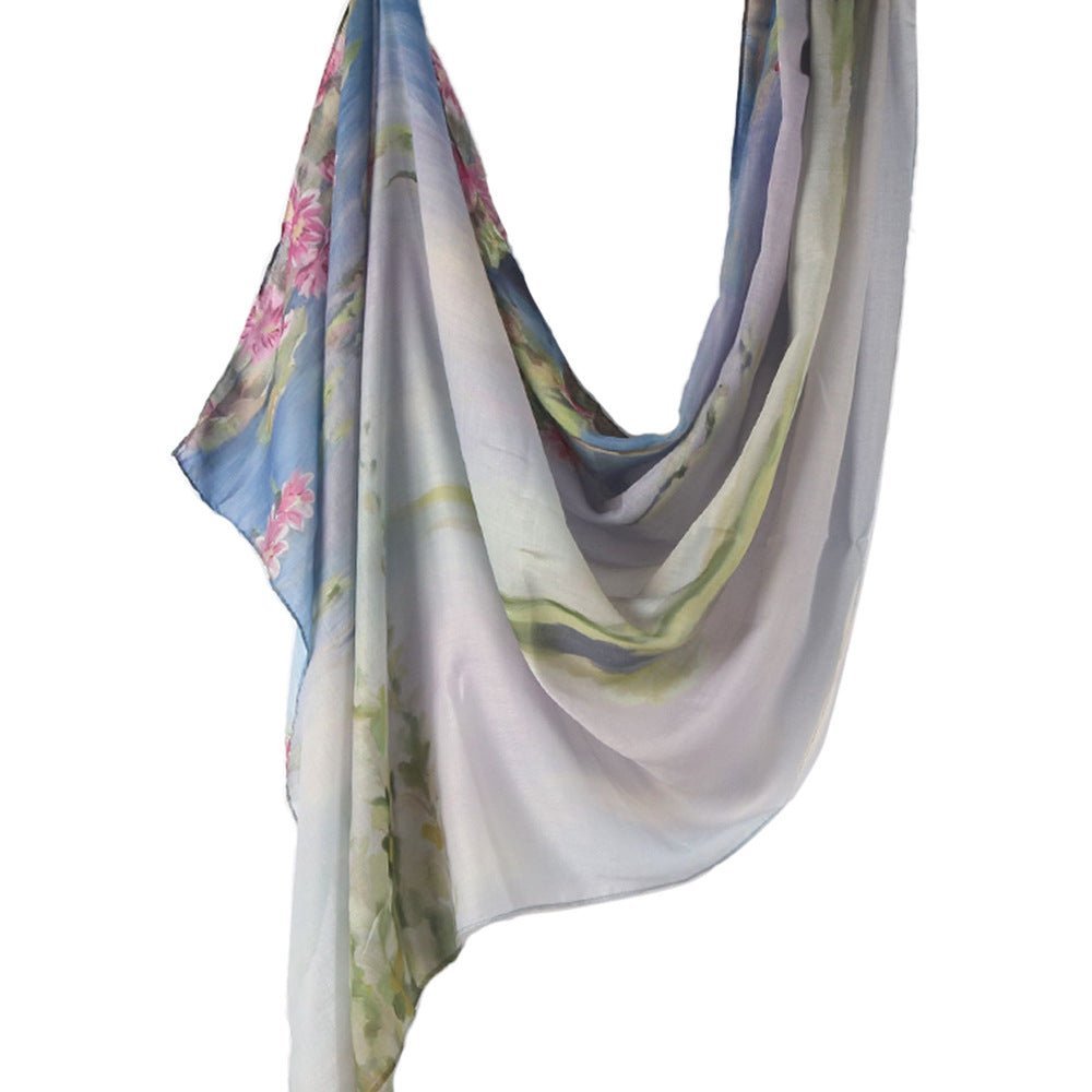 Poly-Cotton Printed Hijab Scarf (MH214) La Vie Bien Poly-Cotton Printed Hijab Scarf (MH214)