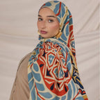 Poly-Cotton Printed Hijab Scarf (MH214) La Vie Bien Poly-Cotton Printed Hijab Scarf (MH214)