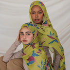 Poly-Cotton Printed Hijab Scarf (MH214)