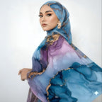 Poly-Cotton Printed Hijab Scarf (MH214)