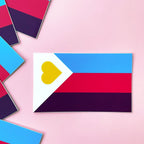 Polyamory Pride Flag Sticker Sticker La Vie Bien Polyamory Pride Flag Sticker