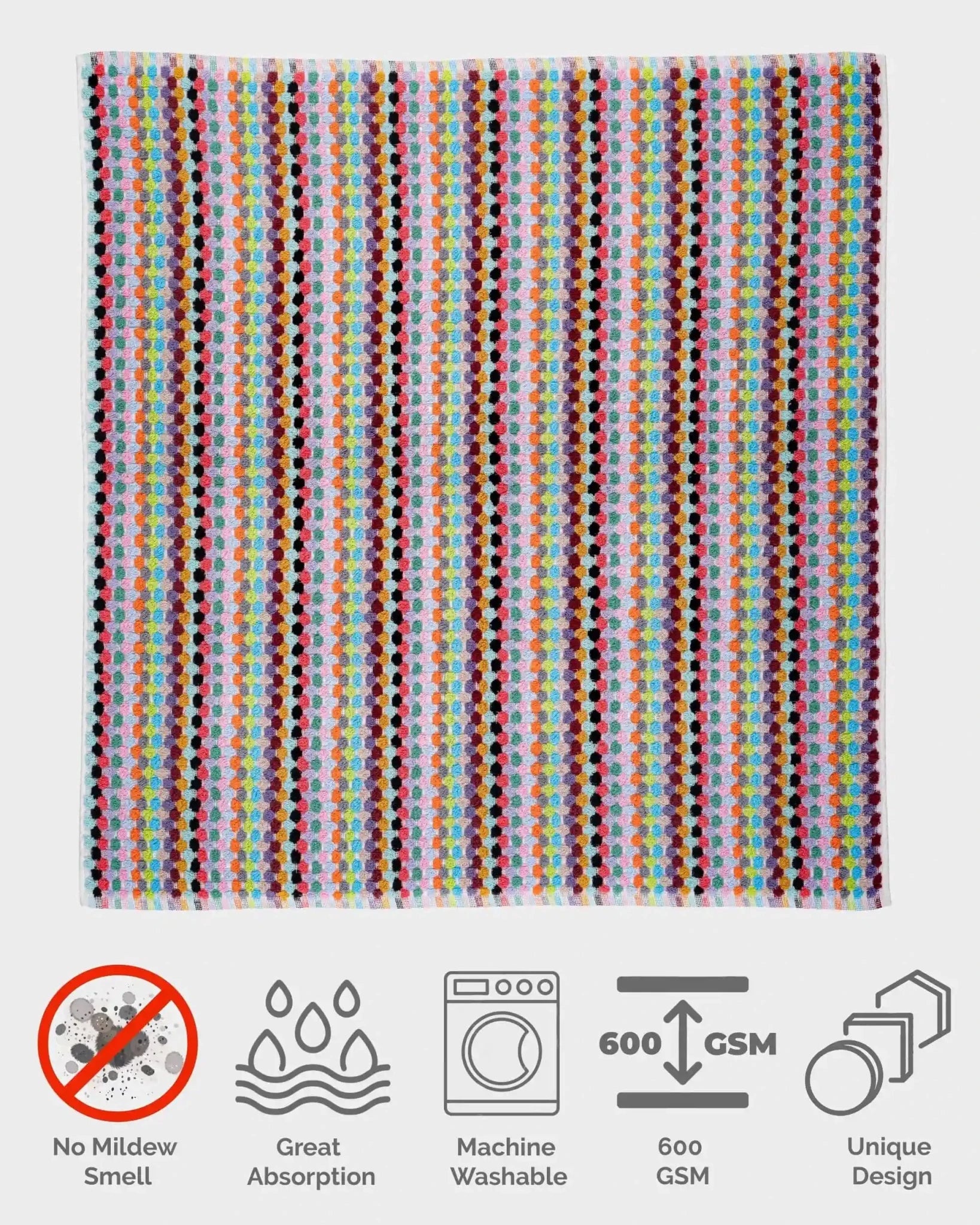Pom Pom Bath Mat by Kalkedon Towels