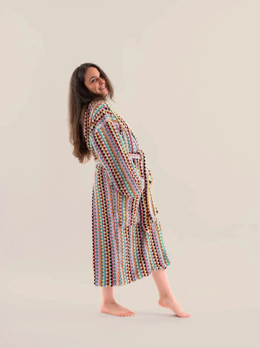 Pom Pom Bathrobe by Kalkedon Towels