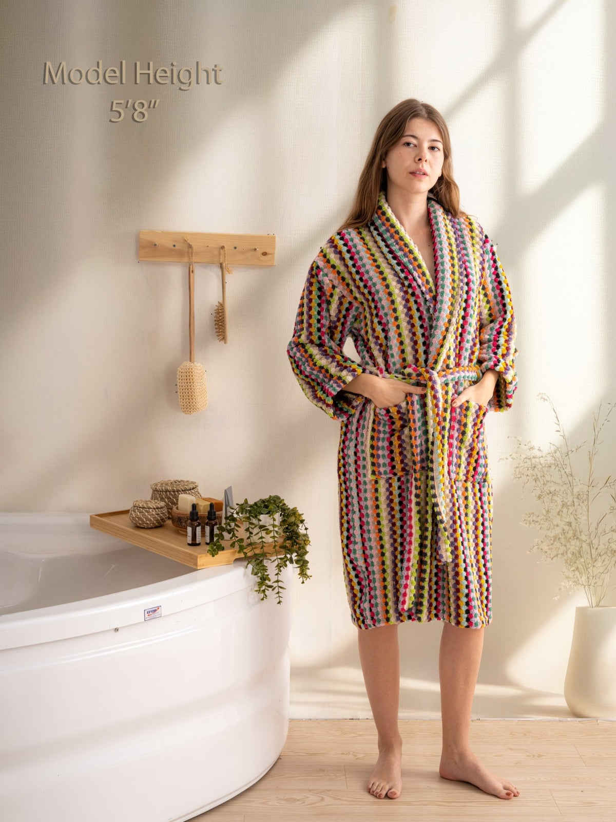 Pom Pom Bathrobe Bath Robe La Vie Bien Pom Pom Bathrobe