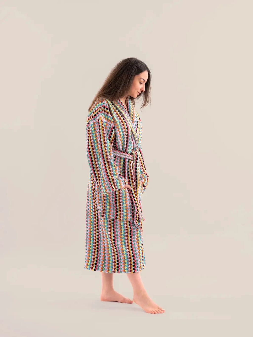 Pom Pom Bathrobe by Kalkedon Towels