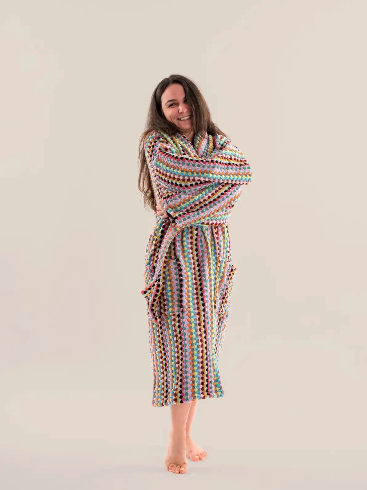 Pom Pom Bathrobe by Kalkedon Towels