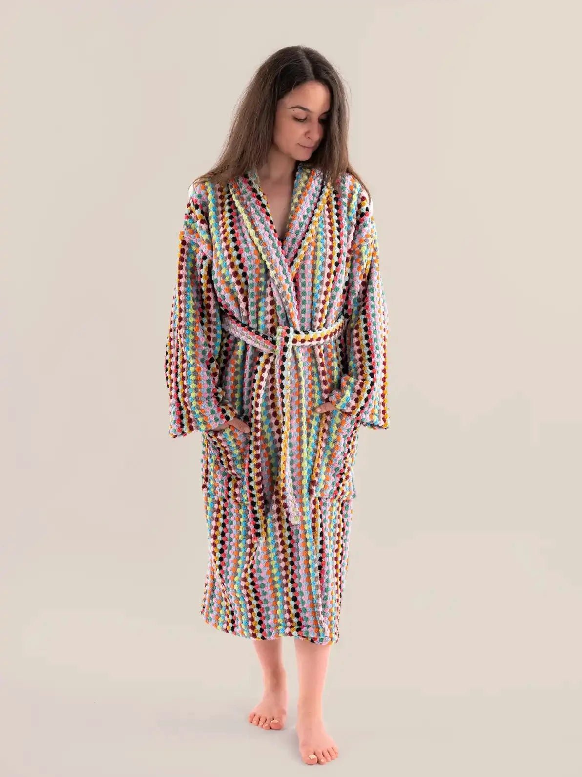 Pom Pom Bathrobe by Kalkedon Towels