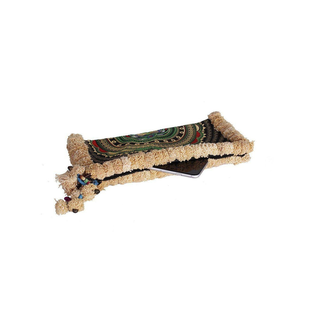 Pom Pom Boho Clutch - Thailand Bags La Vie Bien Pom Pom Boho Clutch - Thailand