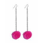 Pom Pom Chain Earrings - Thailand Jewelry La Vie Bien Pom Pom Chain Earrings - Thailand