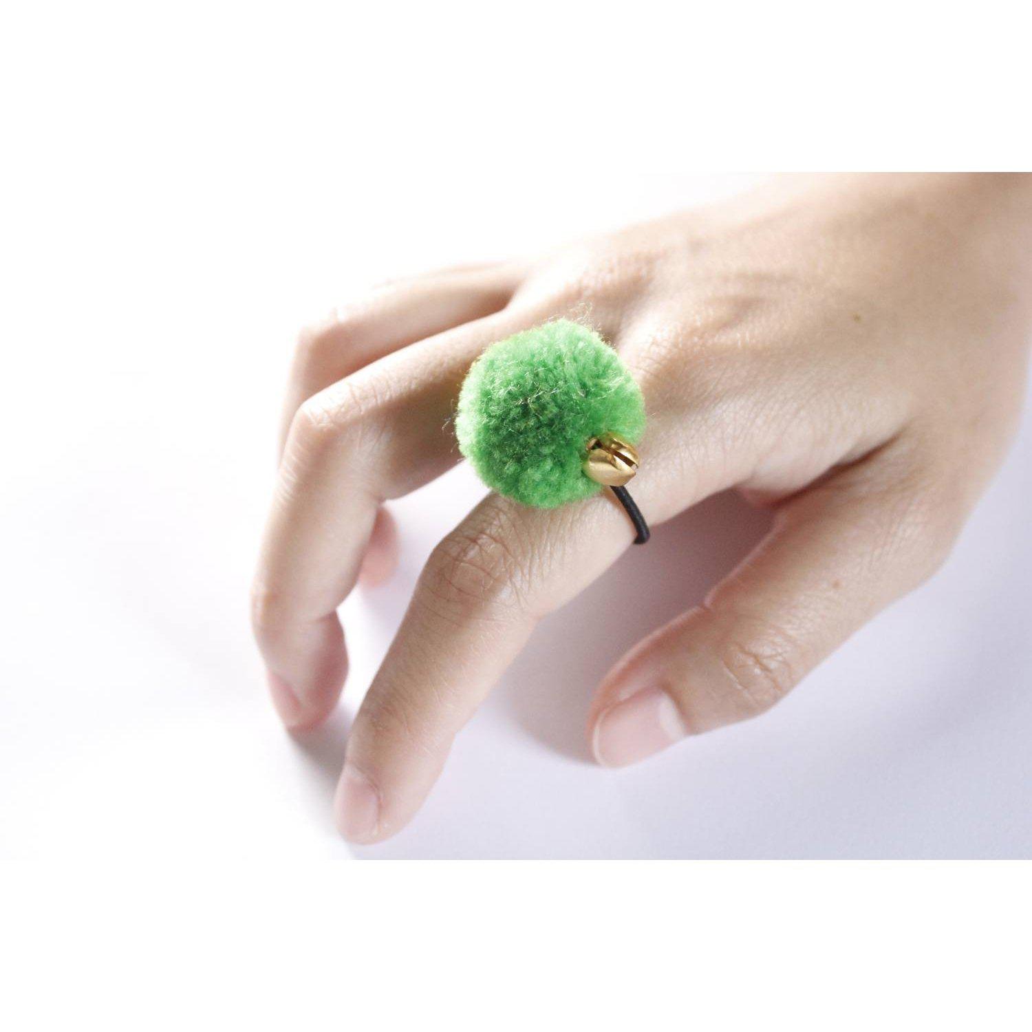 Pom Pom Elastic Ring - Thailand Jewelry La Vie Bien Pom Pom Elastic Ring - Thailand
