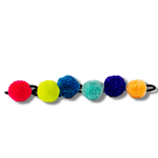 Pom Pom Hair Tie - 6 Pack Assorted - Thailand Accessories La Vie Bien Pom Pom Hair Tie - 6 Pack Assorted - Thailand