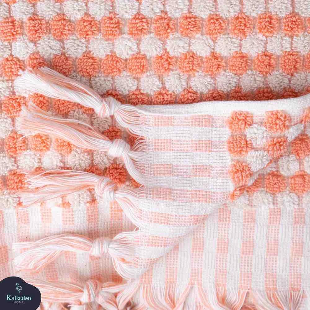 Pom Pom Hand Towel by Kalkedon Towels