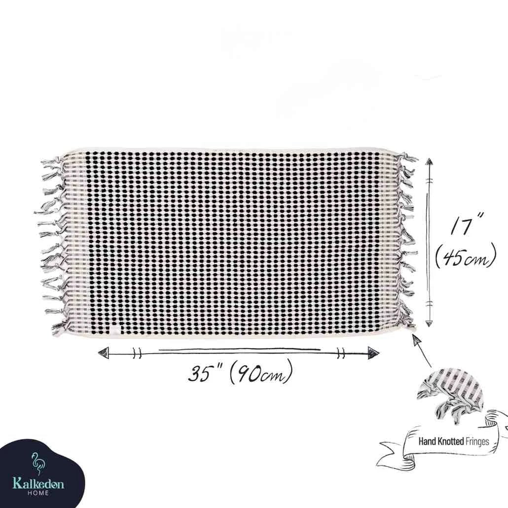 Pom Pom Hand Towel by Kalkedon Towels