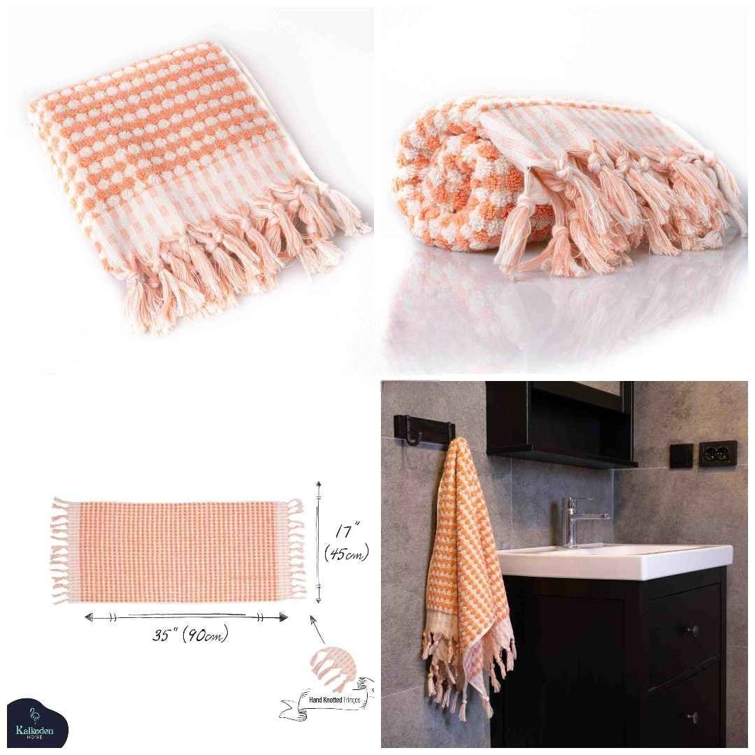 Pom Pom Hand Towel by Kalkedon Towels