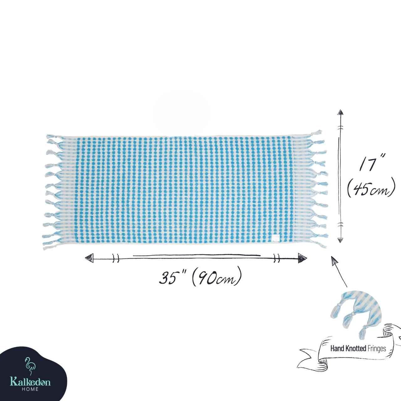 Pom Pom Hand Towel by Kalkedon Towels
