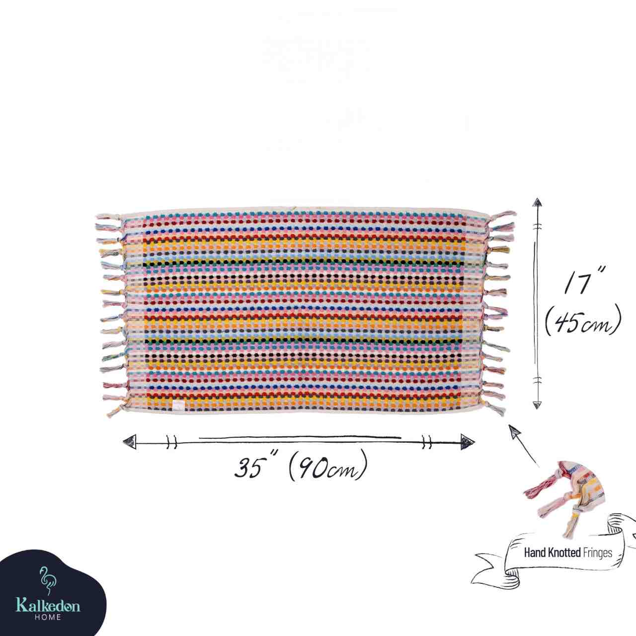 Pom Pom Hand Towel by Kalkedon Towels