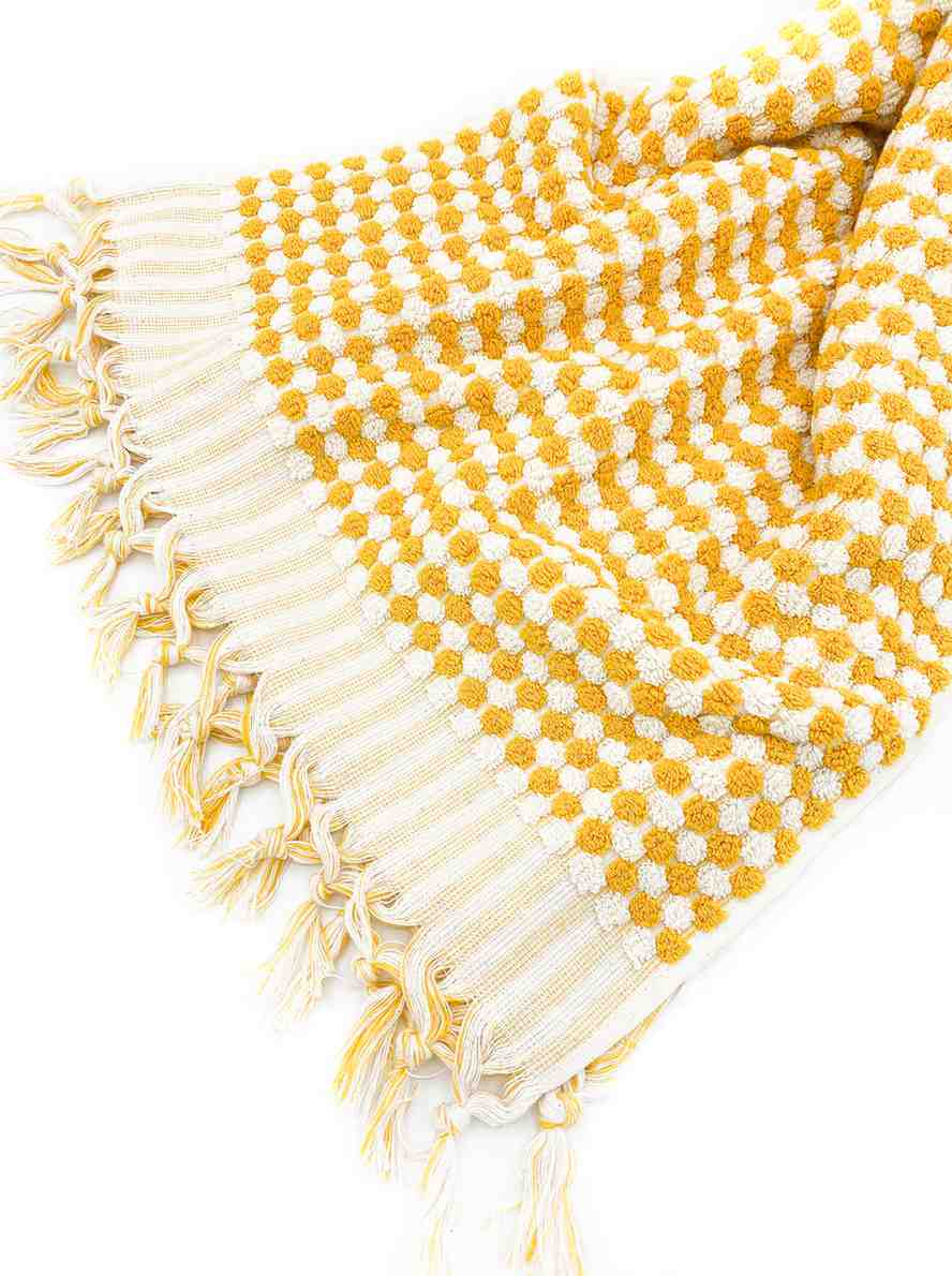 Pom Pom Hand Towel by Kalkedon Towels