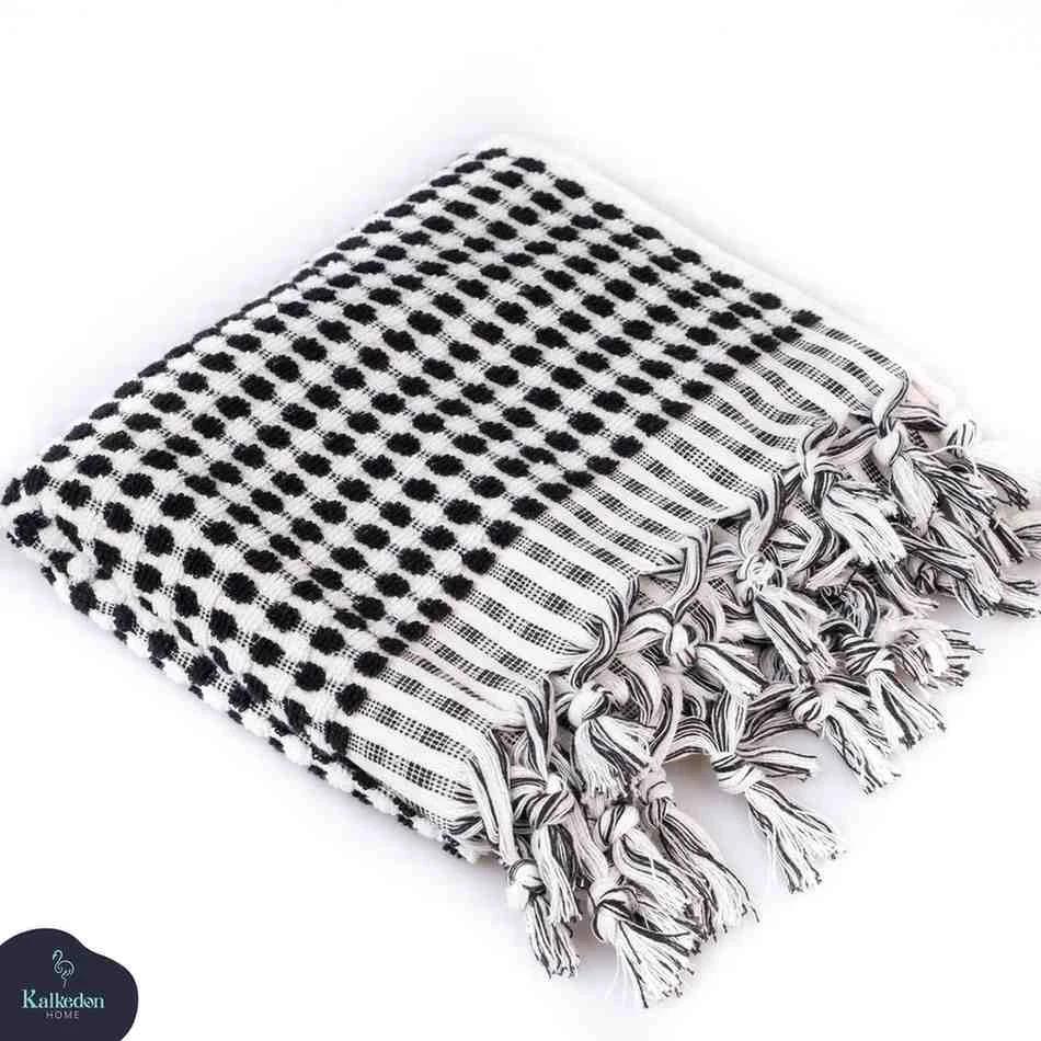 Pom Pom Hand Towel by Kalkedon Towels