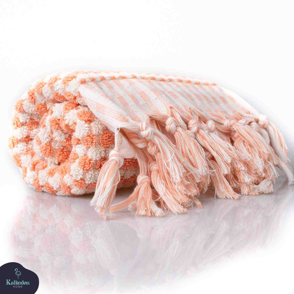 Pom Pom Hand Towel by Kalkedon Towels