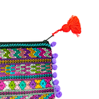 Pom Pom Maya Bag Up - cycled Huipil (Assorted Colors) - Guatemala Bags La Vie Bien Pom Pom Maya Bag Up - cycled Huipil (Assorted Colors) - Guatemala