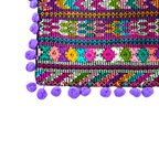 Pom Pom Maya Bag Up - cycled Huipil (Assorted Colors) - Guatemala Bags La Vie Bien Pom Pom Maya Bag Up - cycled Huipil (Assorted Colors) - Guatemala