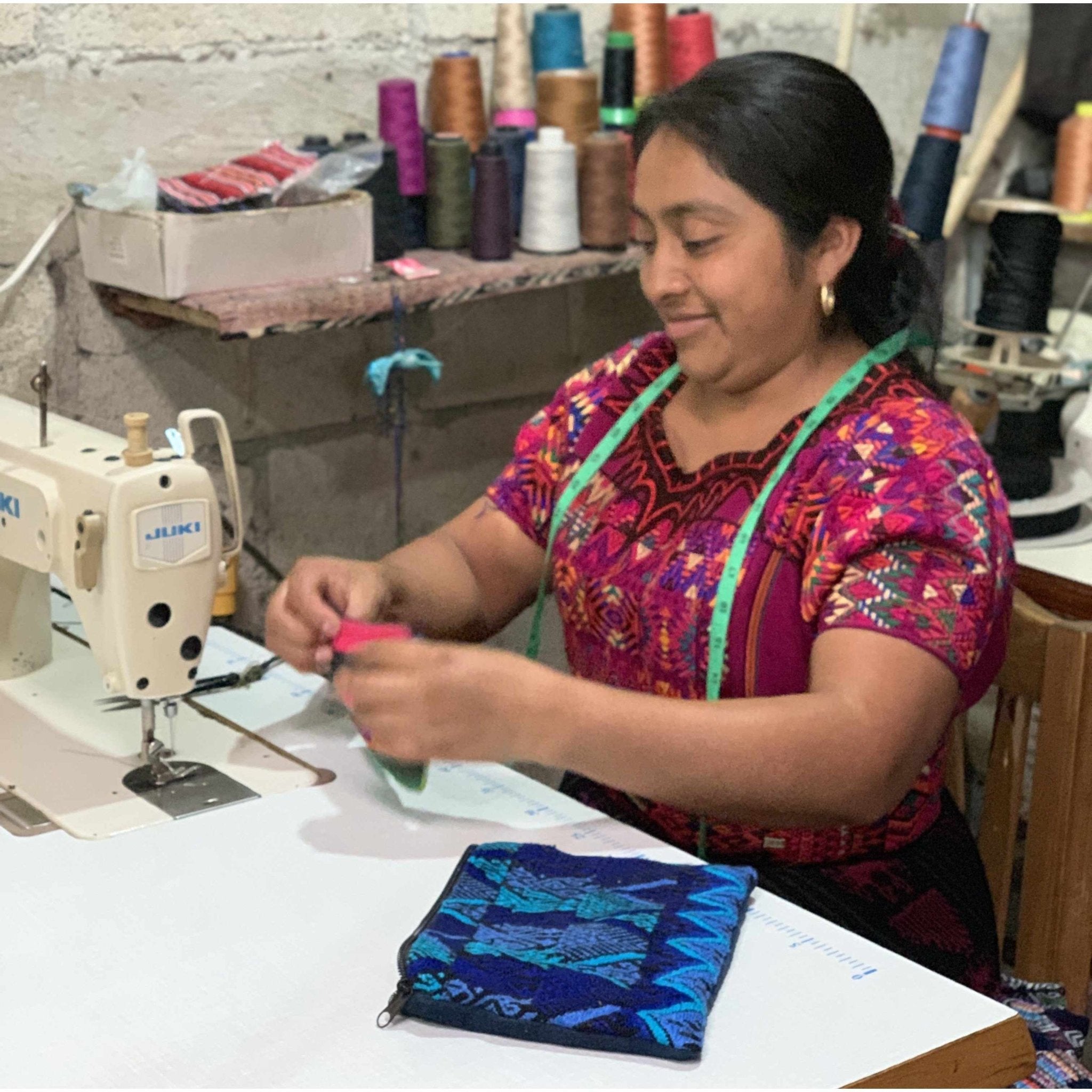 Pom Pom Maya Bag Up - cycled Huipil (Assorted Colors) - Guatemala Bags La Vie Bien Pom Pom Maya Bag Up - cycled Huipil (Assorted Colors) - Guatemala