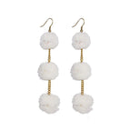 Pom Pom Triple Earrings - Thailand Jewelry La Vie Bien Pom Pom Triple Earrings - Thailand