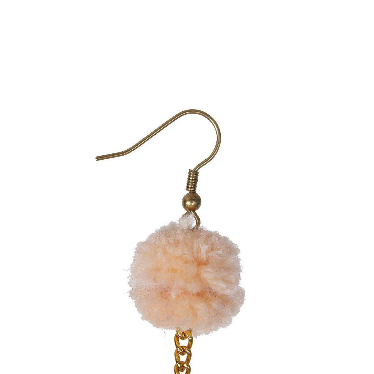 Pom Pom Triple Earrings - Thailand Jewelry La Vie Bien Pom Pom Triple Earrings - Thailand