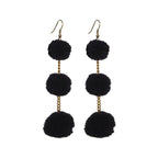 Pom Pom Triple Earrings - Thailand Jewelry La Vie Bien Pom Pom Triple Earrings - Thailand