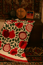 Pomegranate Bliss Blanket Throw Blanket La Vie Bien Pomegranate Bliss Blanket